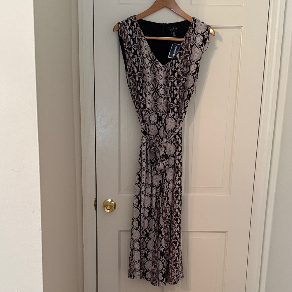 Nicole Miller   Snake Print  cropped jumpsuit